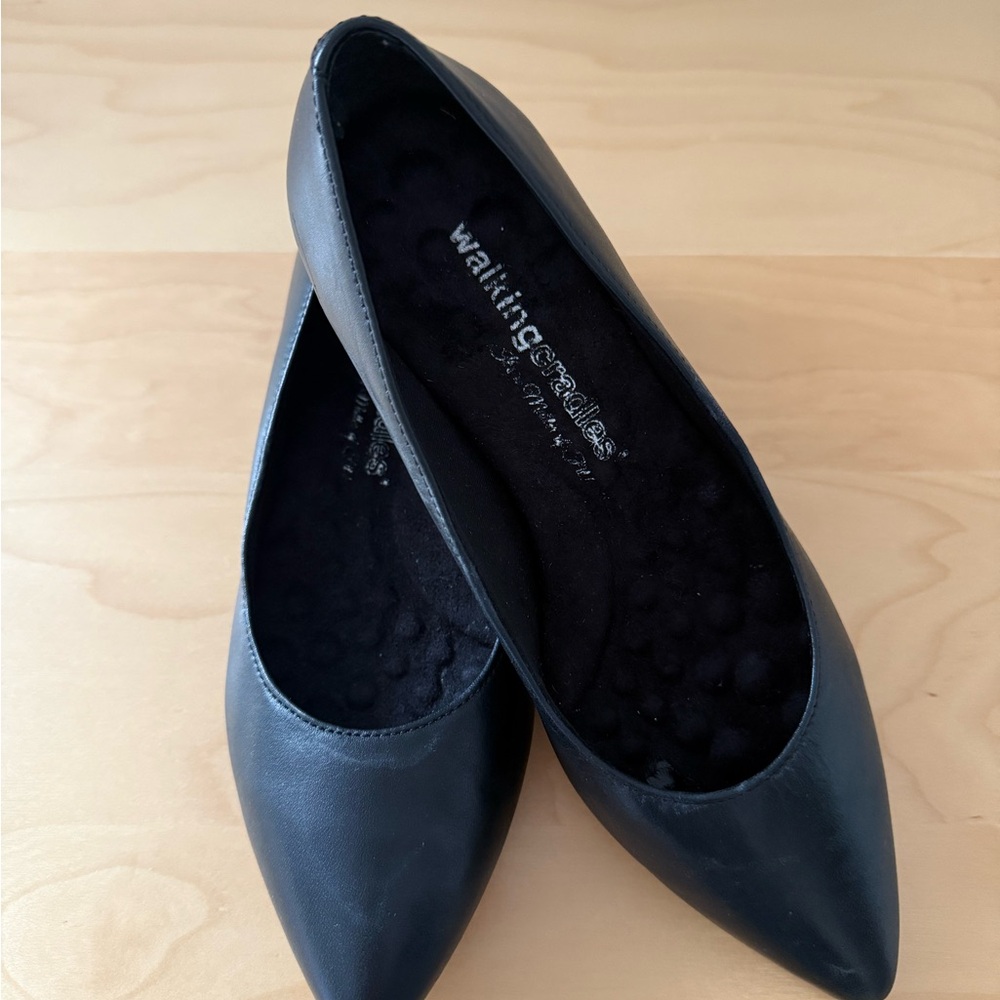 Classic Black Pointed Flats